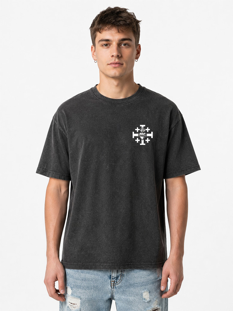 Masked King Memento Mori Vintage Washed T-Shirt