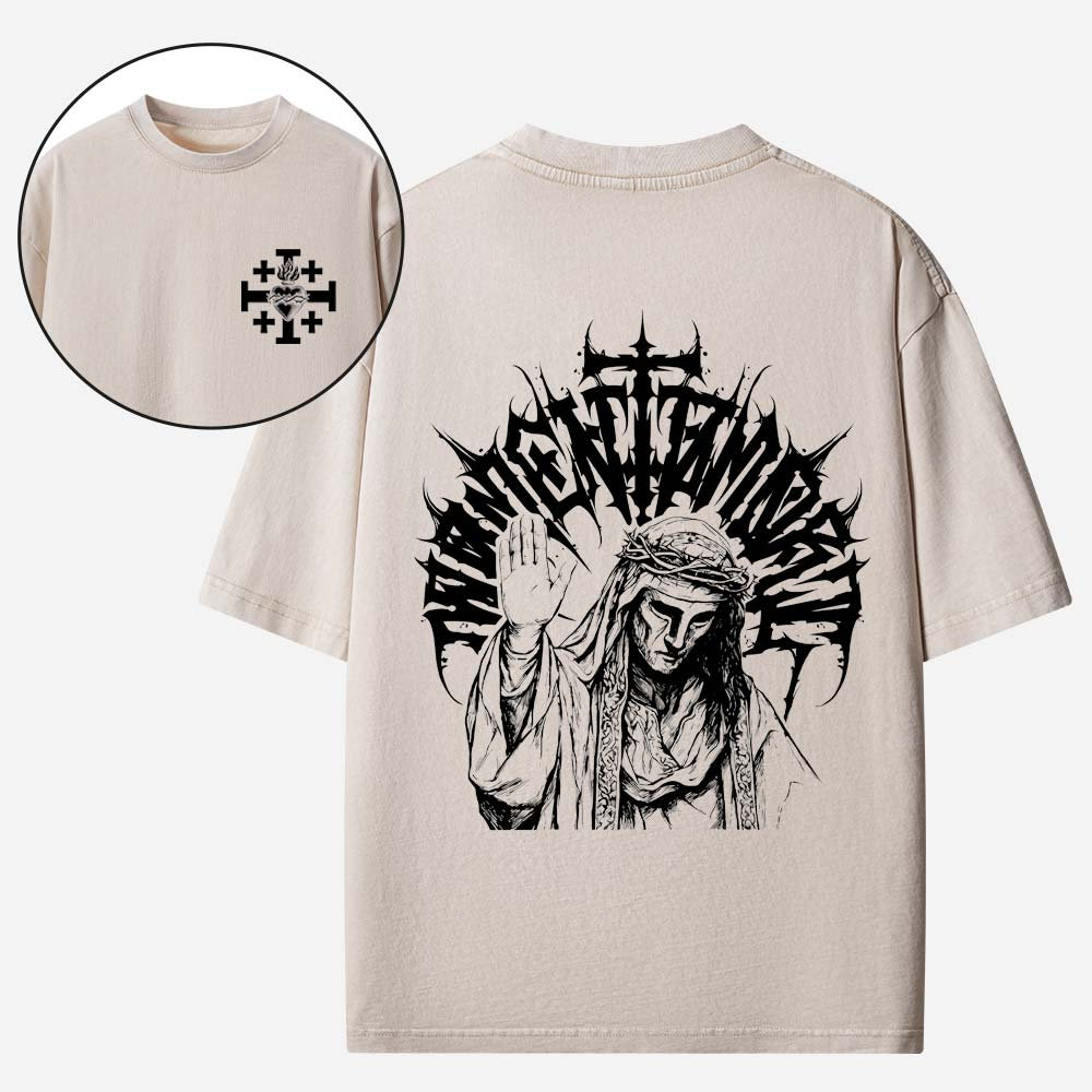 Masked King Memento Mori Vintage Washed T-Shirt