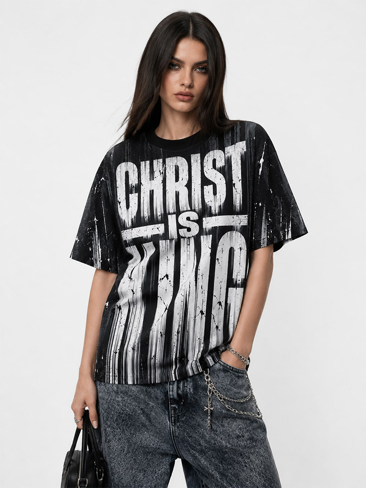 Crown Statement Eco Oversized Graphic Tees · GRS Certified