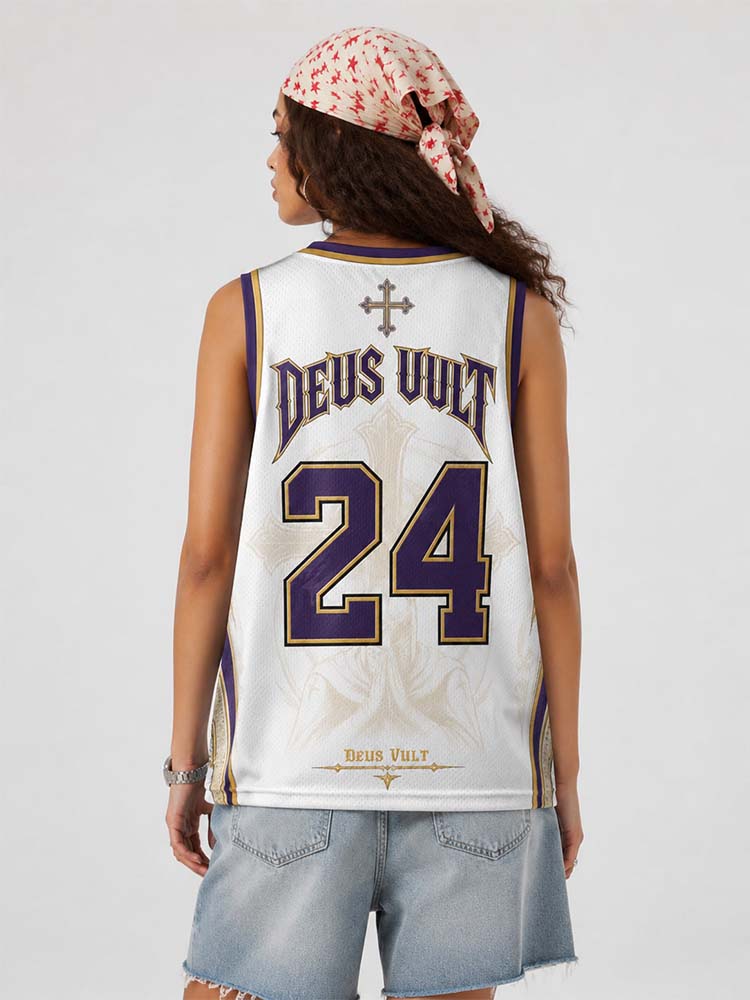 Masked King Graphic Mesh Jersey Tank Top