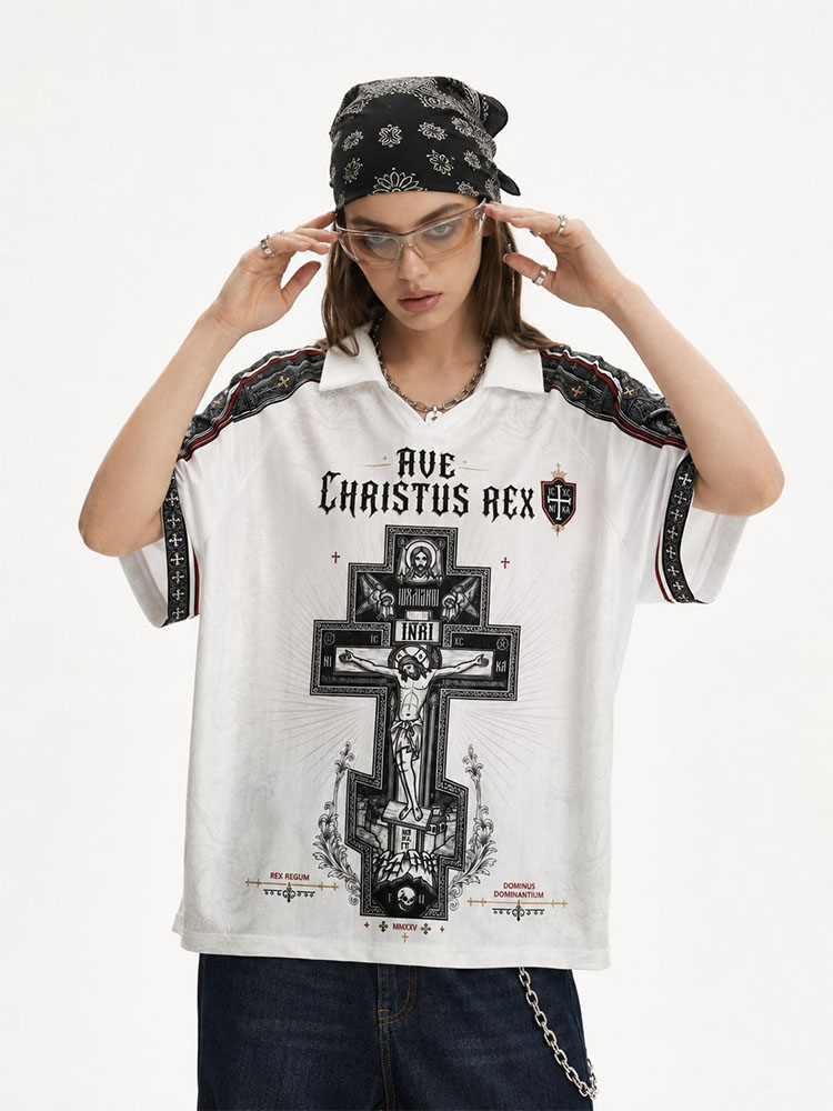 Ornate Relic Graphic Collar Jersey