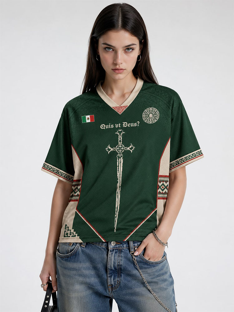 Angel Graphic Graphic Mesh Jersey
