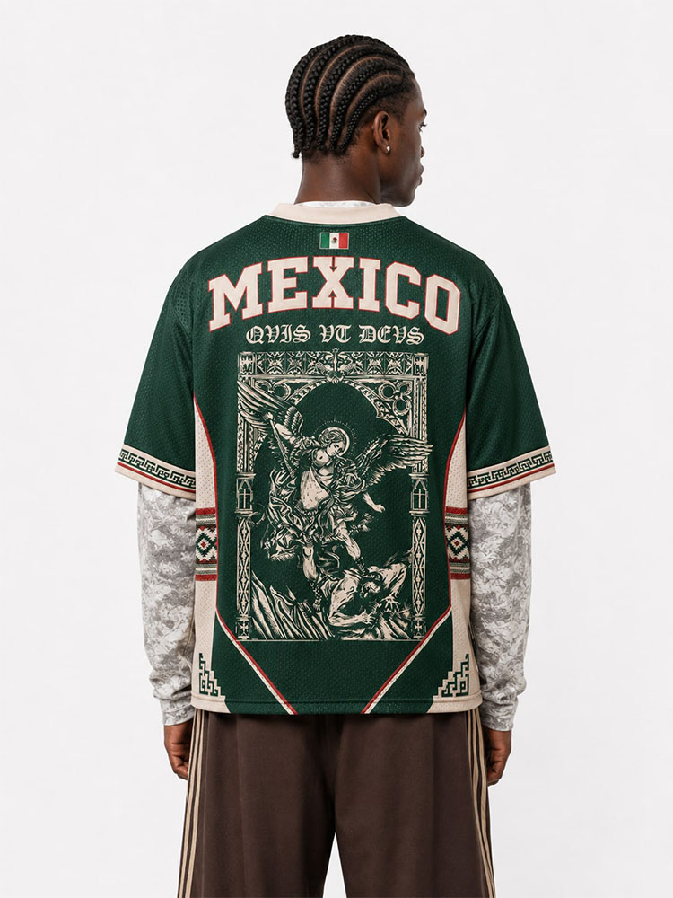 Angel Graphic Graphic Mesh Jersey