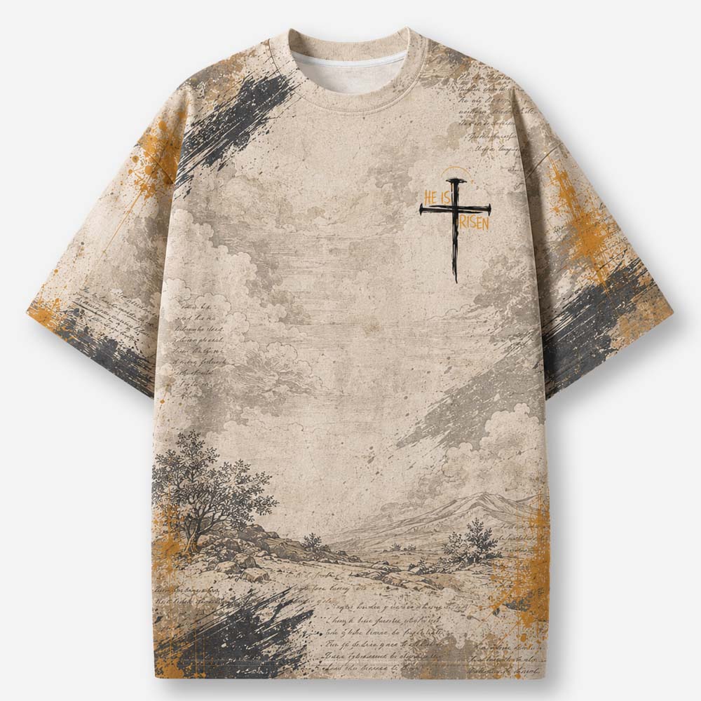 Open Tomb Eco Oversized Graphic Tees · GRS Certified
