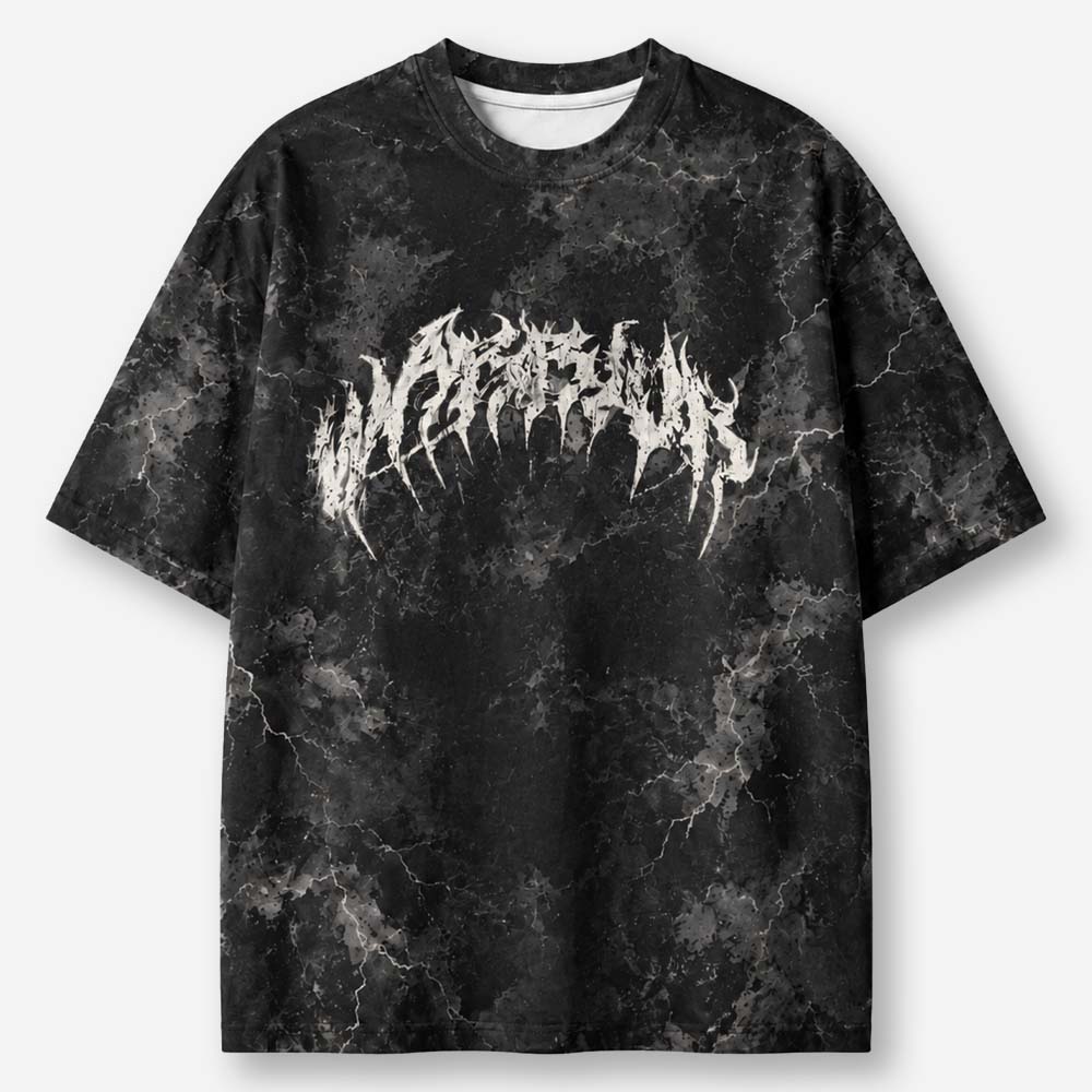 Warfare Knight Eco Oversized Graphic Tees · GRS Certified