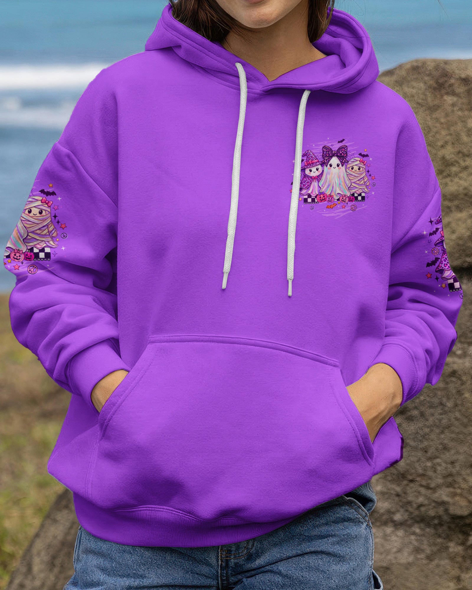 HEY BOO HALLOWEEN ALL OVER PRINT