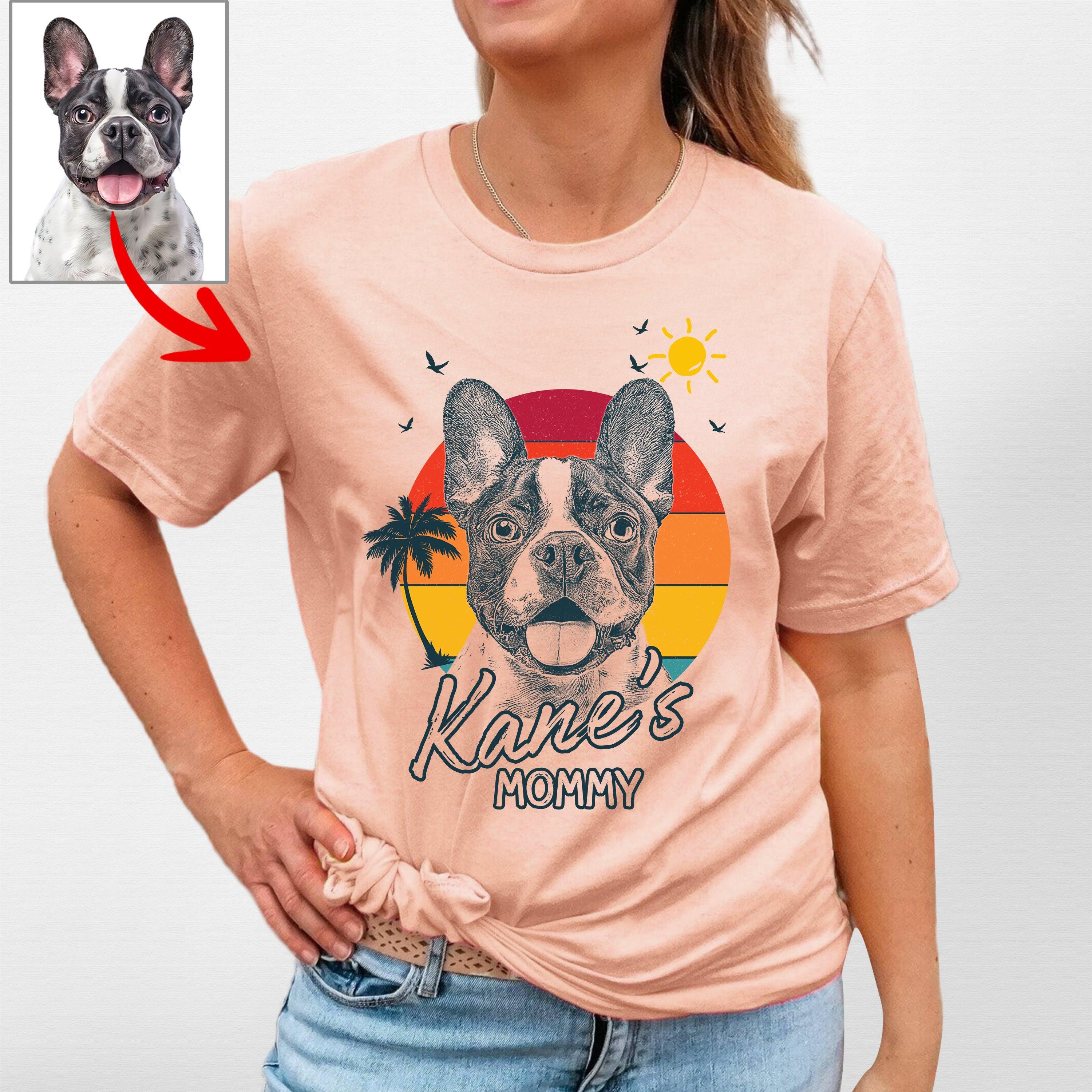 Summer Vibes Customized Dogface T-Shirt For Moms