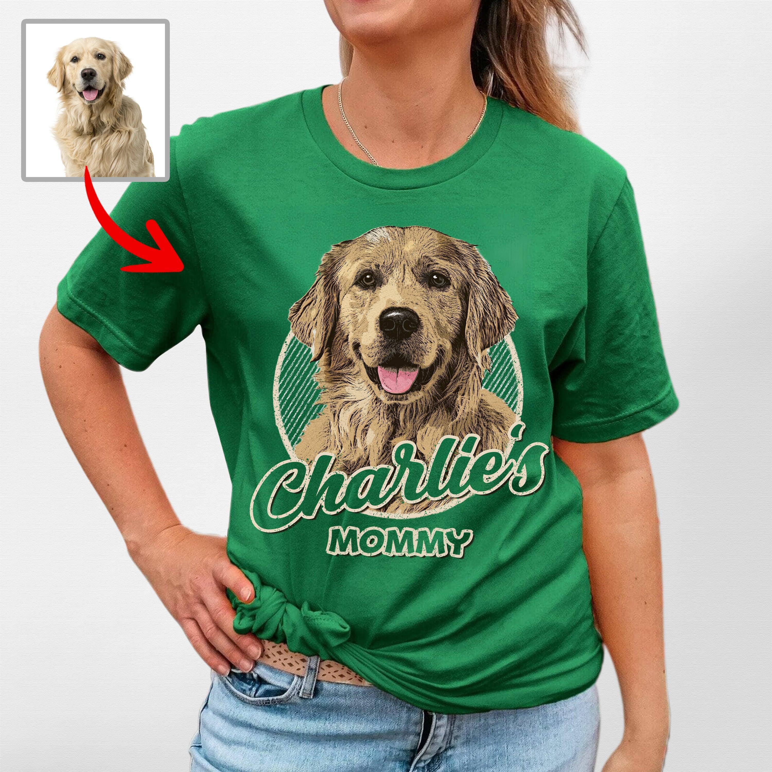 Vintage Custom Dogface Classic Tee for Moms