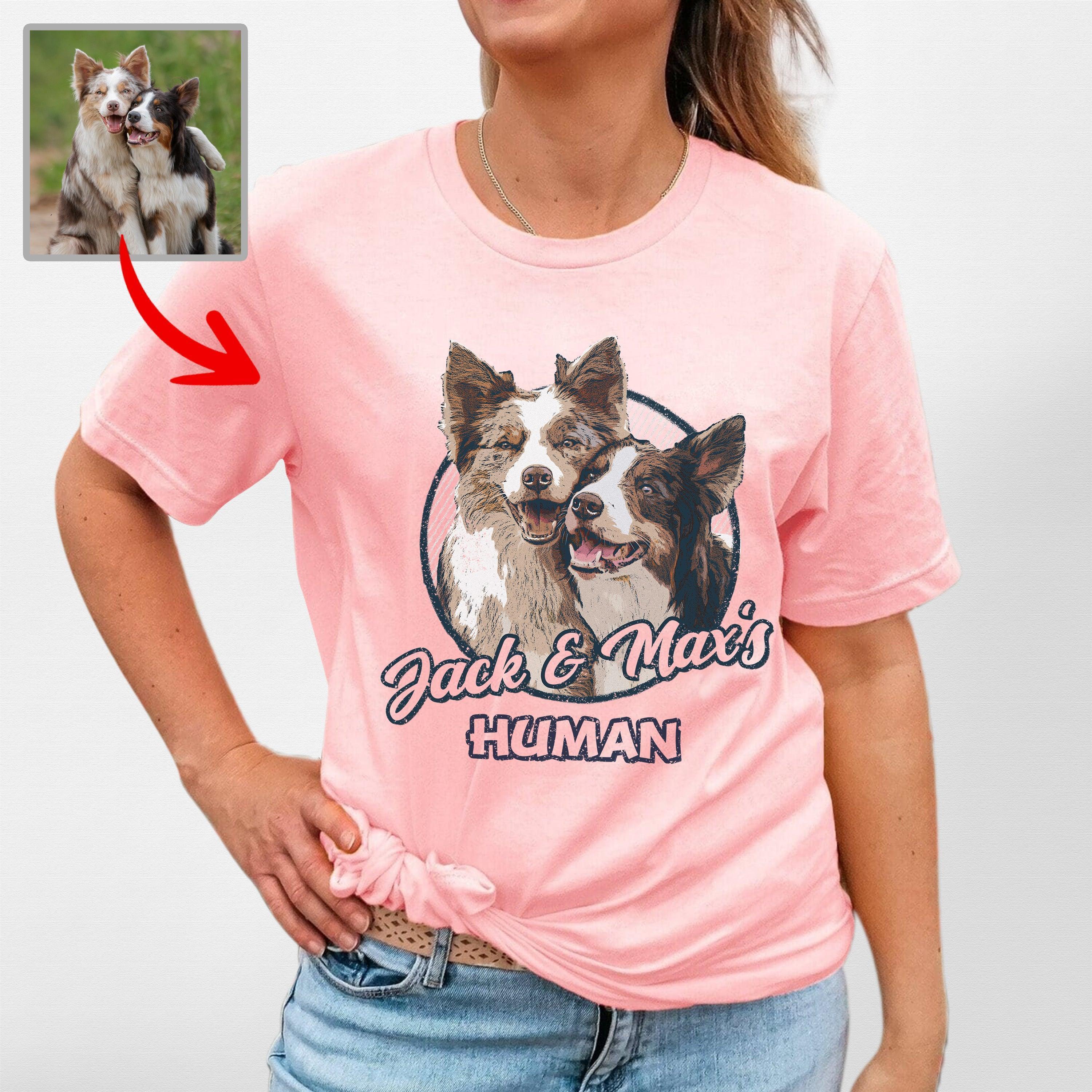 Vintage Custom Dogface Classic Tee for Moms