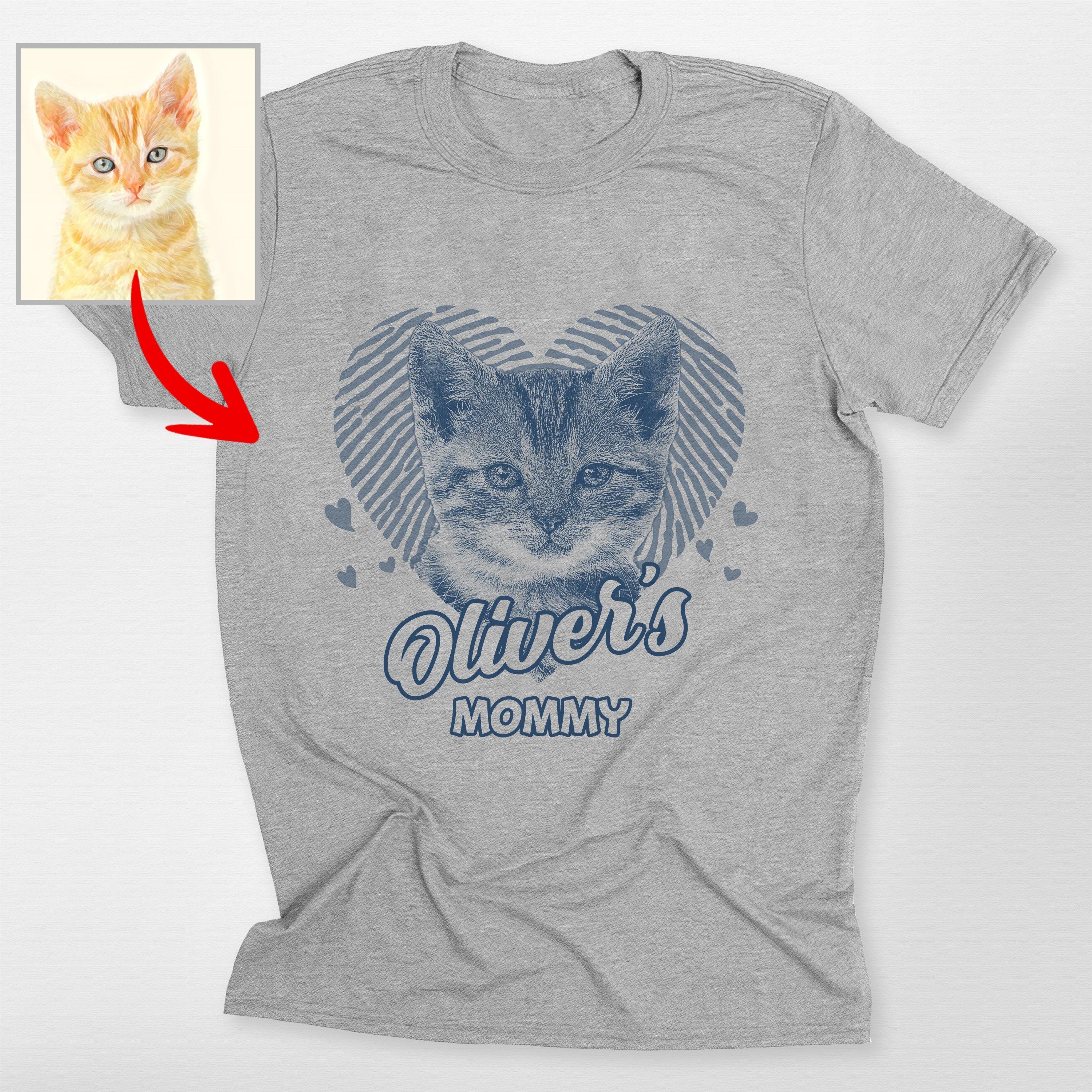 Lovable Custom Dogface with Heart T-shirt