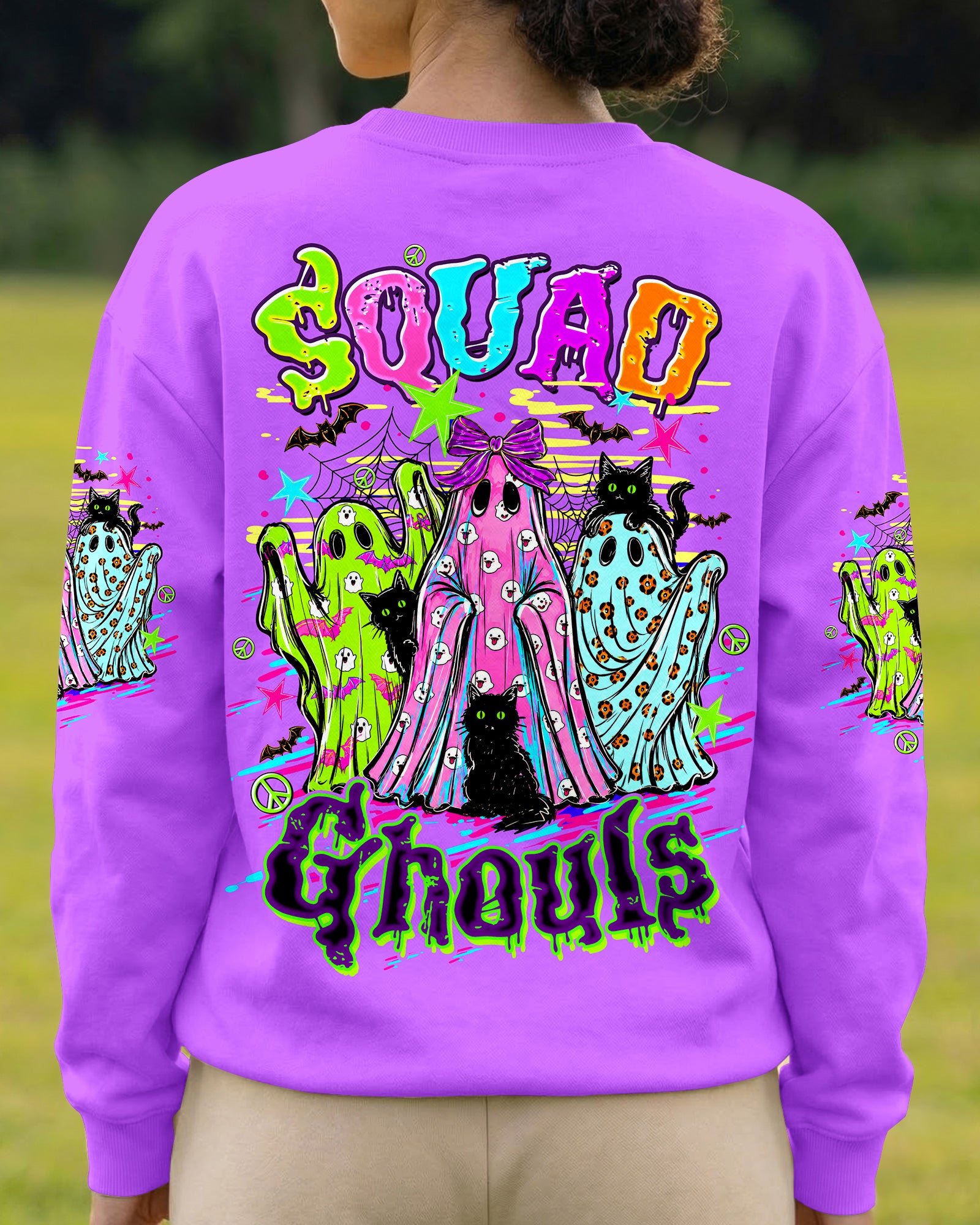 SQUAD GHOULS BOO HALLOWEEN ALL OVER PRINT 