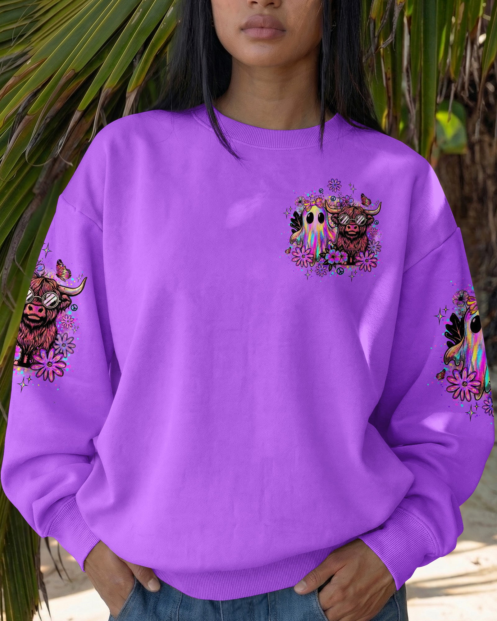 MOO I MEAN BOO HALLOWEEN ALL OVER PRINT