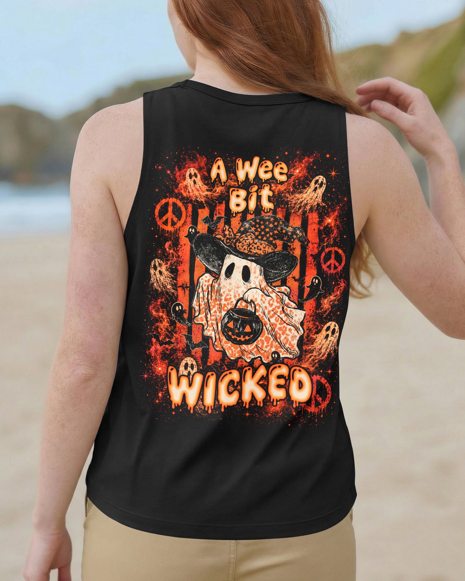 A WEE BIT WICKED WITCH BOO HALLOWEEN ALL OVER PRINT