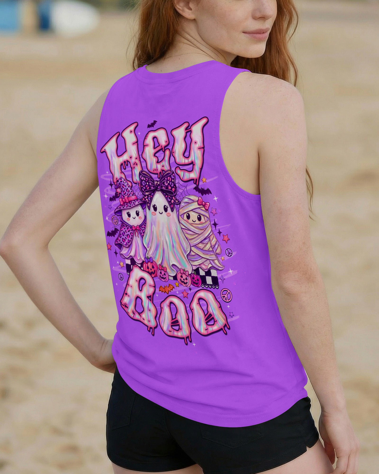 HEY BOO HALLOWEEN ALL OVER PRINT