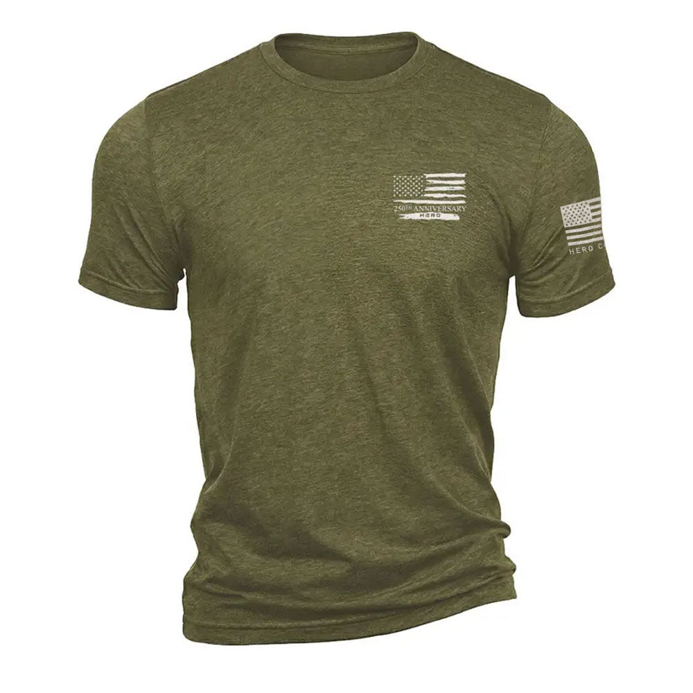 USA 250th Anniversary- USA 250 Years United We Stand Tee Army Green