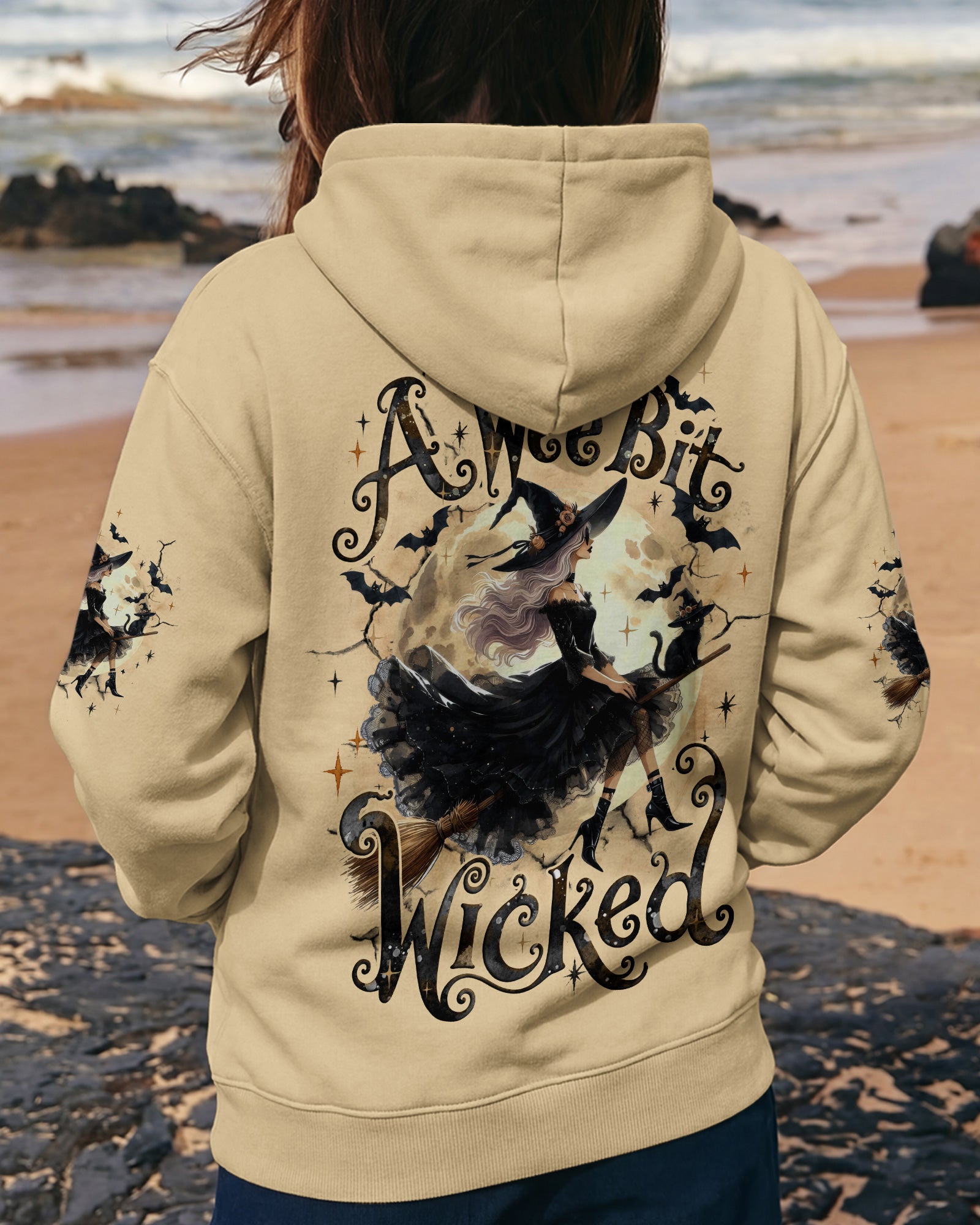 A WEE BIT WICKED HALLOWEEN WITCH ALL OVER PRINT
