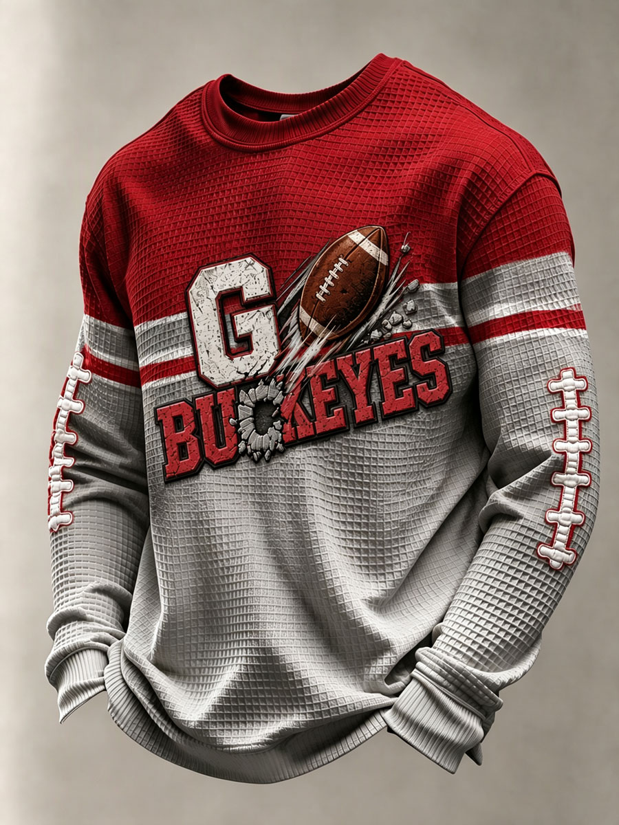 Men'S Rugby Printed Waffle T-Shirt