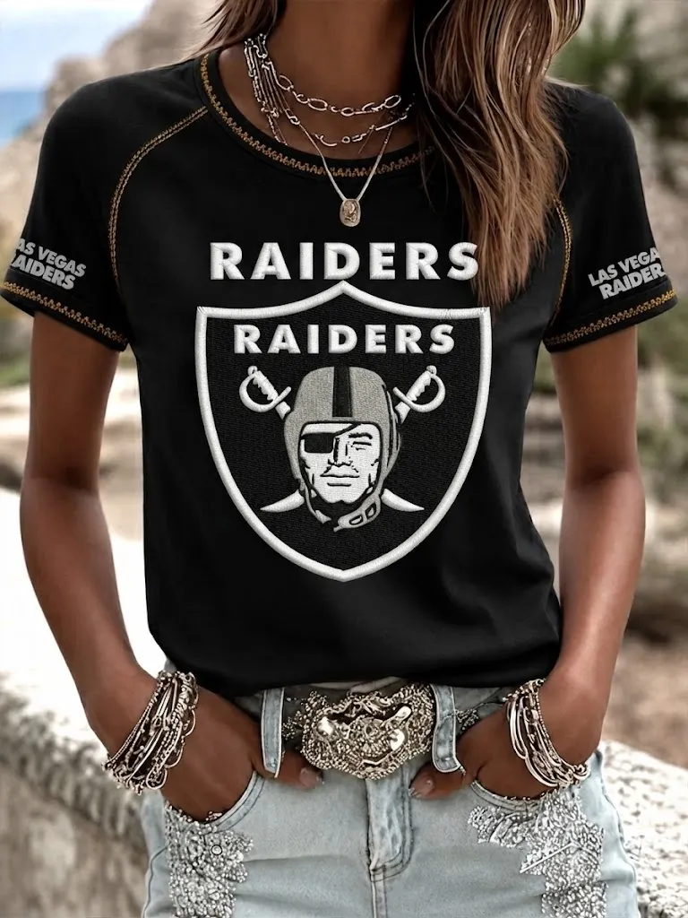 Women's Casual Football Print T-Shirt
