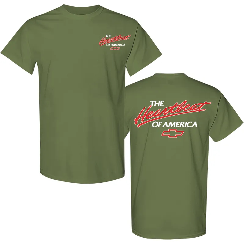 The Heartbeat Of America, Chevrolet Printed Men's T-shirt