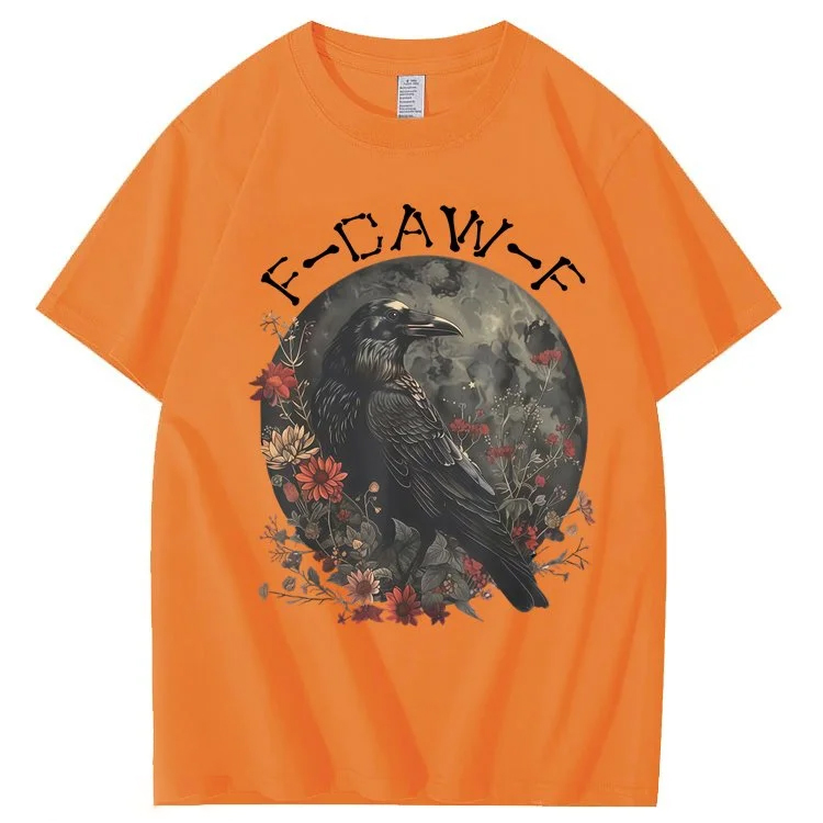 F-Caw-F Crow Raven 100% Cotton T-Shirt