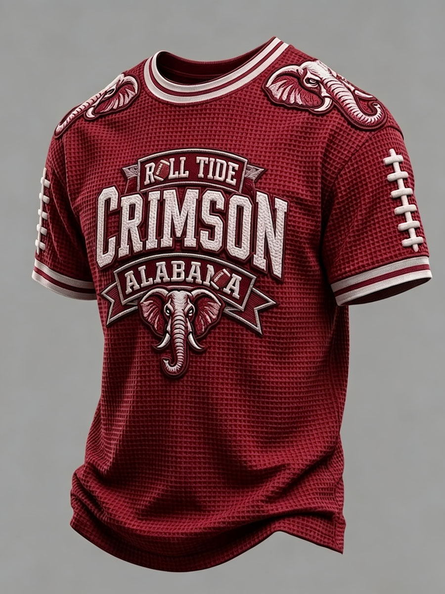 Men'S Football Fan Waffle T-Shirt