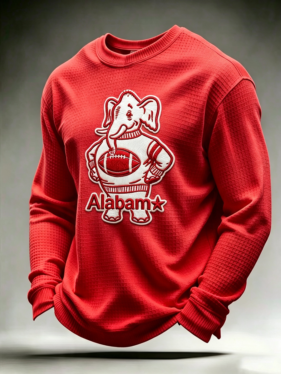 Men'S Rugby Printed Waffle T-Shirt