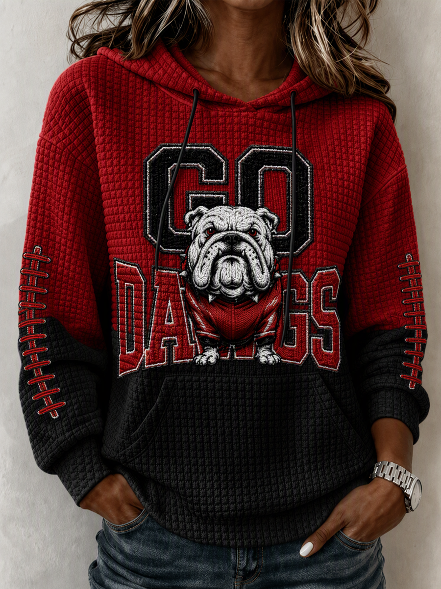 Women's Football Print Sweatshirt