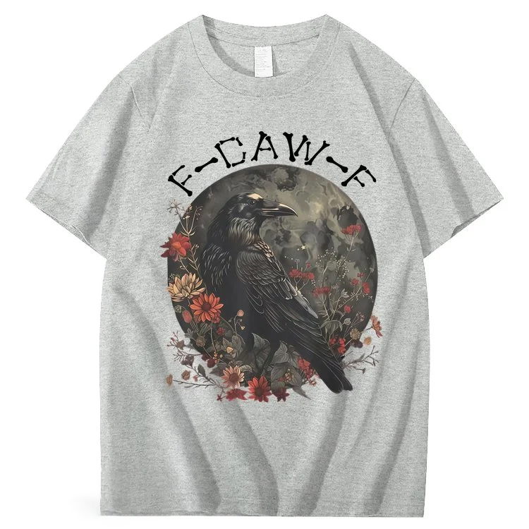 F-Caw-F Crow Raven 100% Cotton T-Shirt