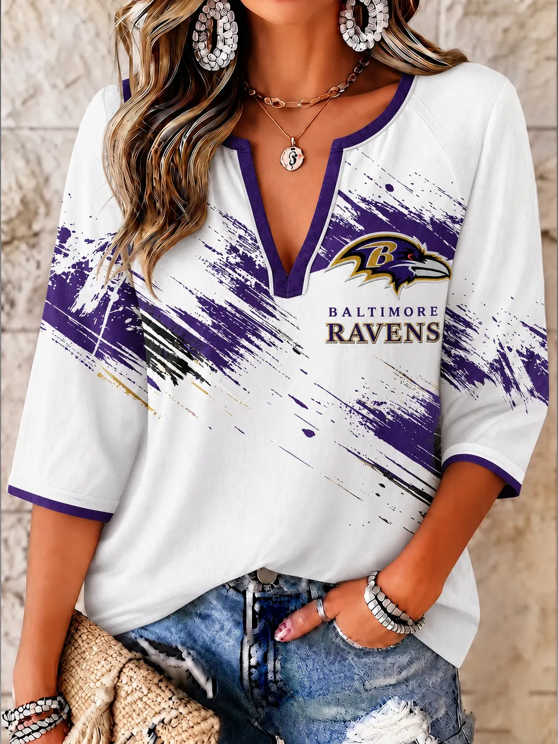 Women's Football   V-Neck