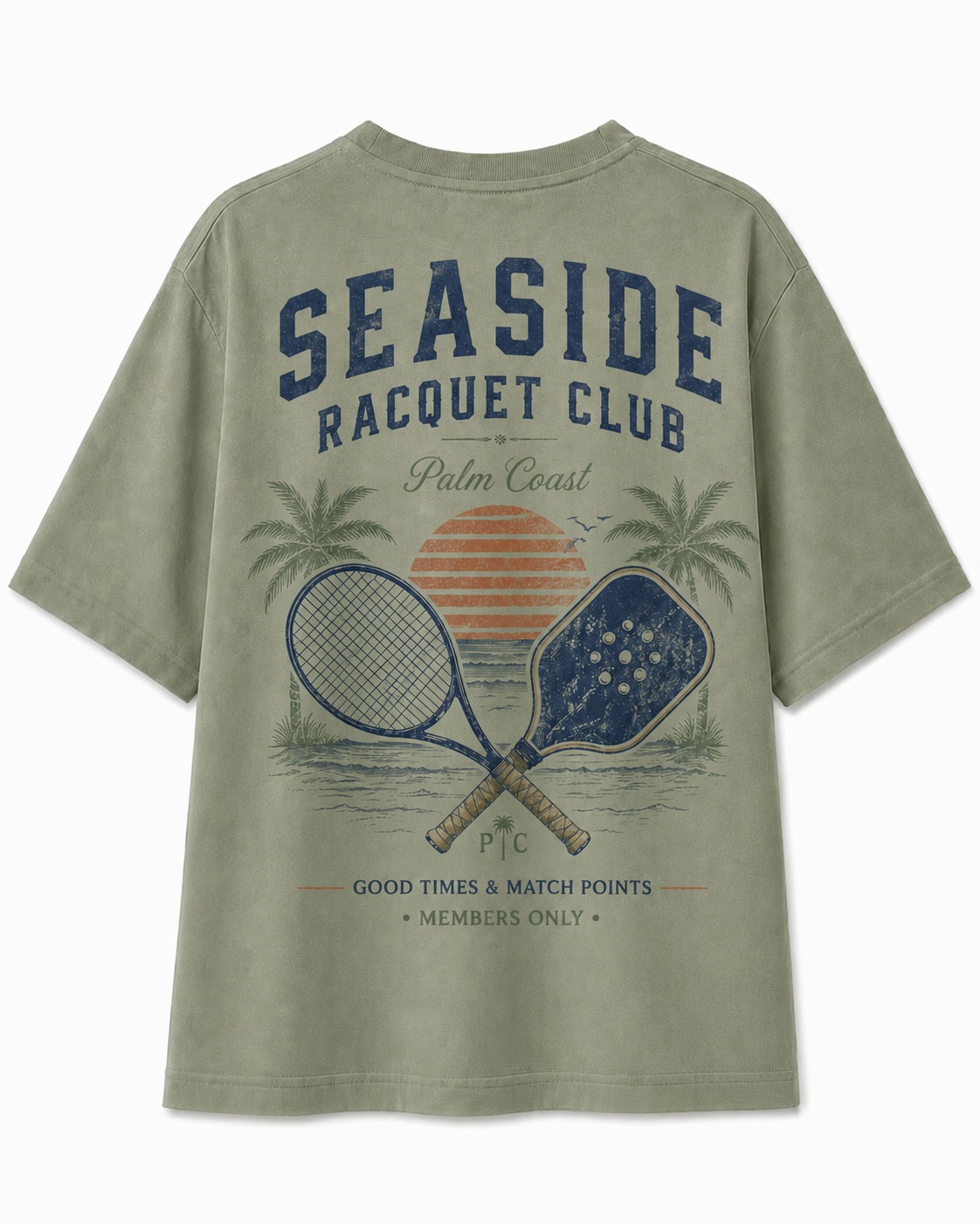 Seaside Racquet Club V-Neck Tee