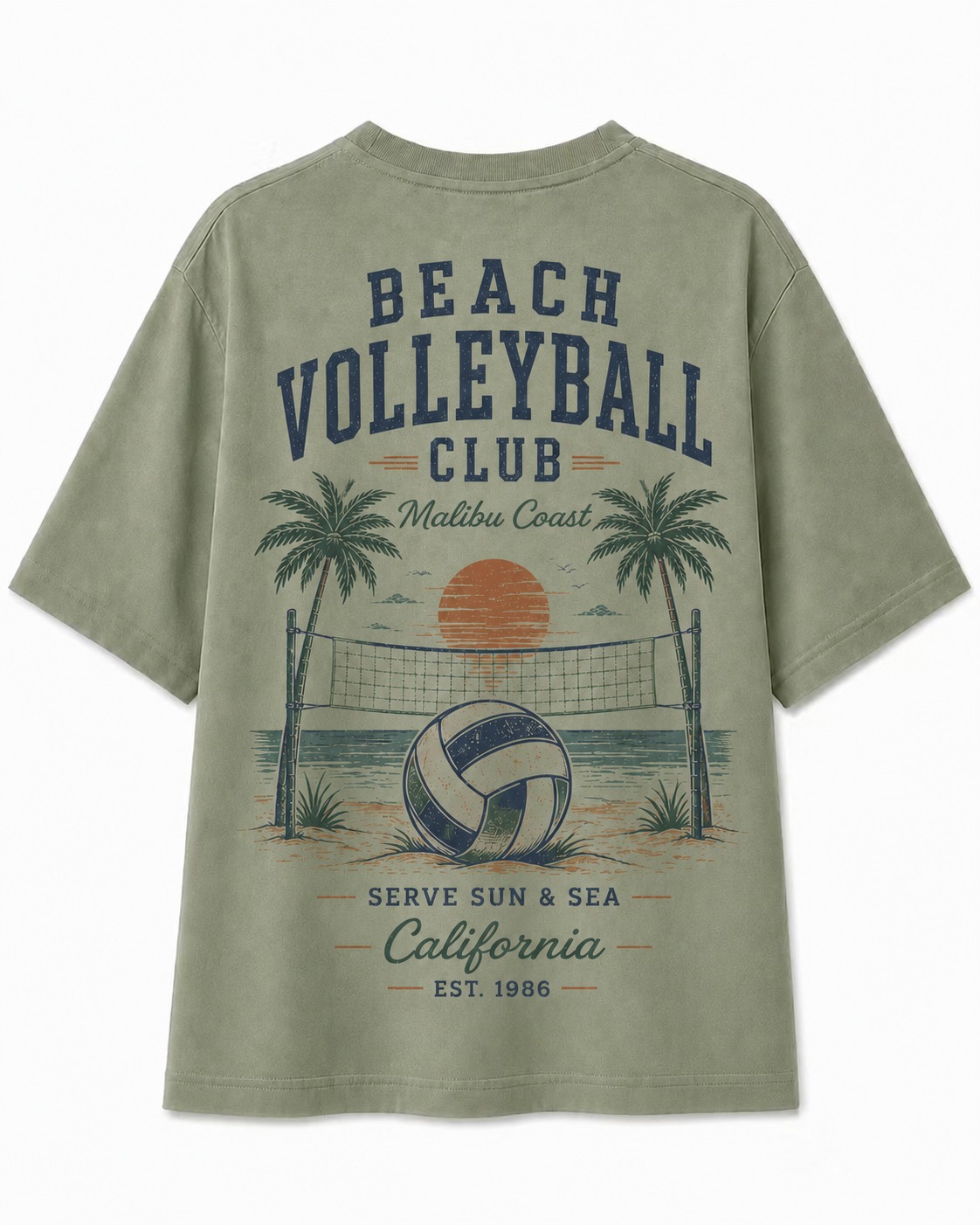 Beach Volleyball Club V-Neck Tee
