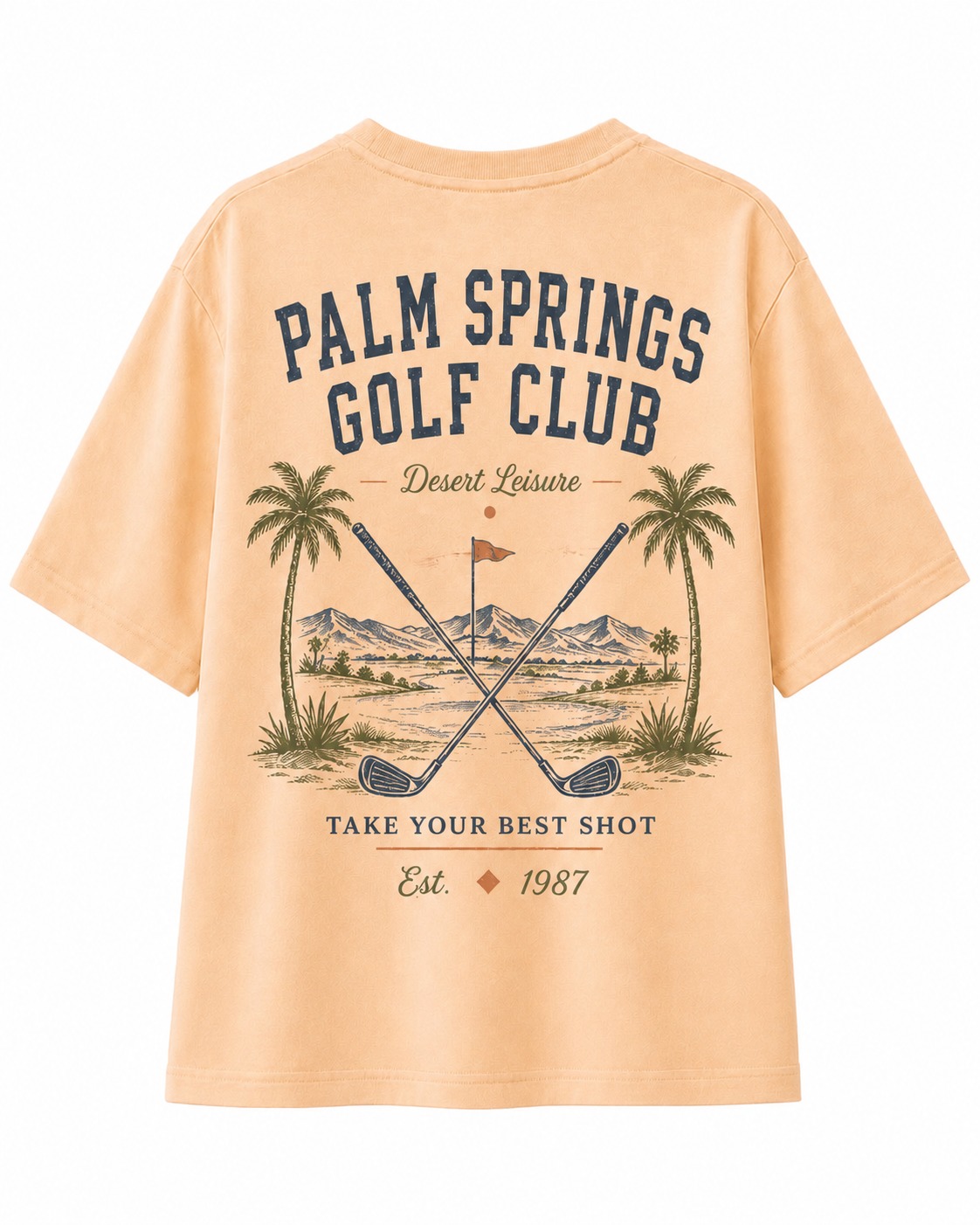 Palm Springs Golf V-Neck Tee