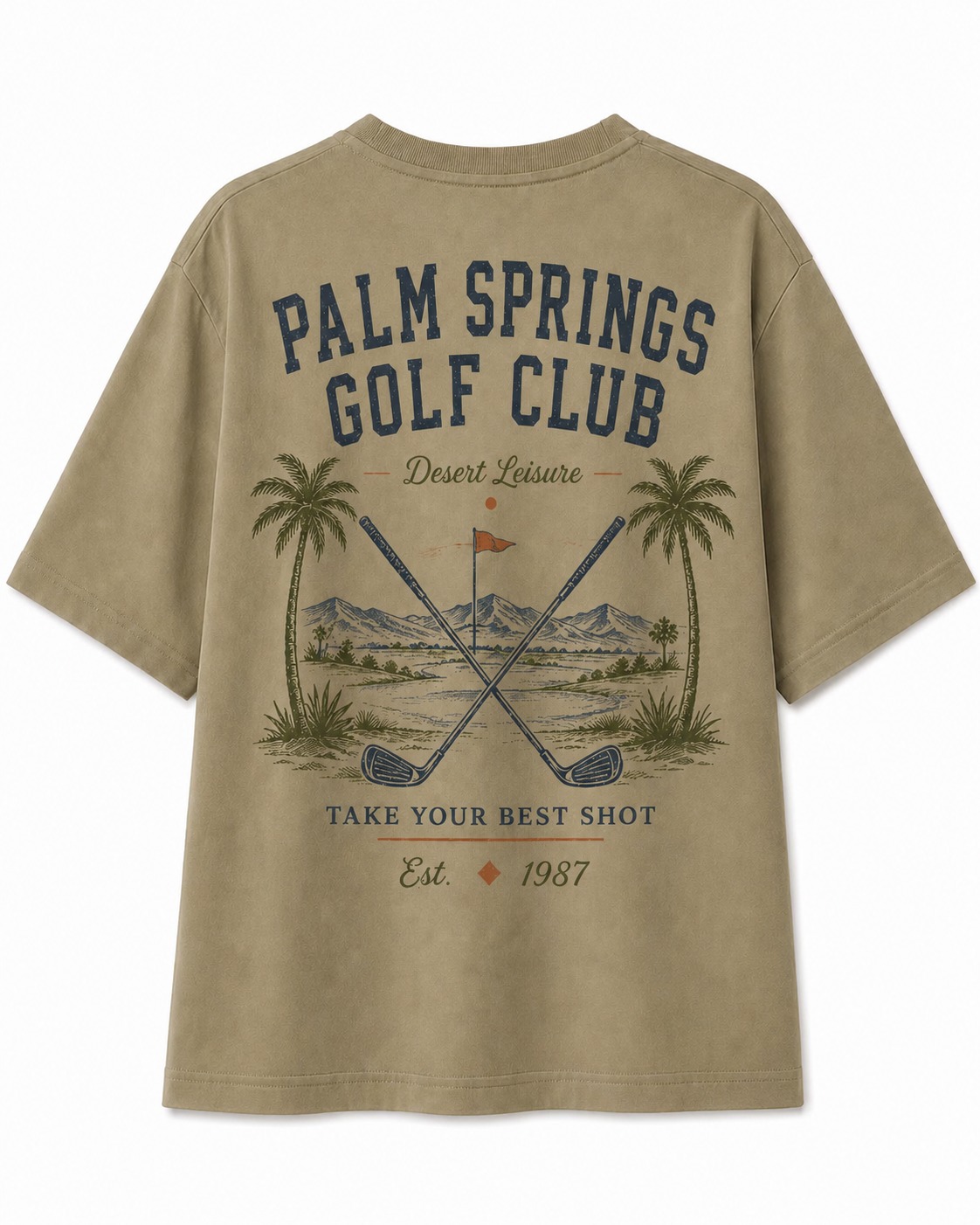 Palm Springs Golf V-Neck Tee