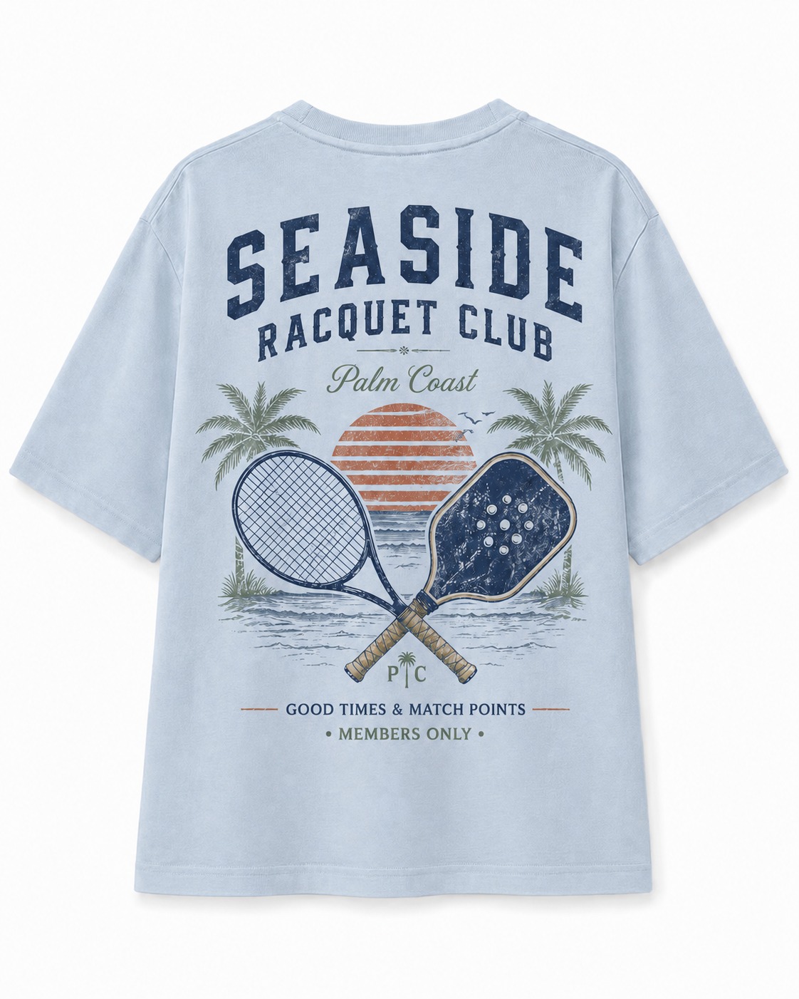 Seaside Racquet Club V-Neck Tee