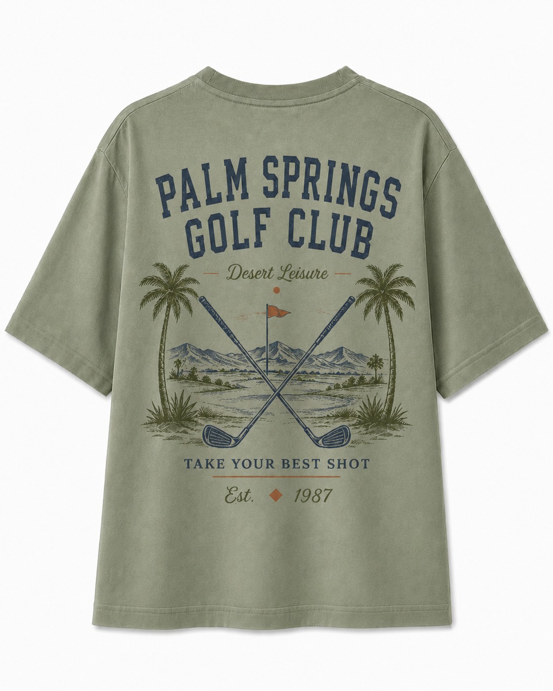 Palm Springs Golf V-Neck Tee