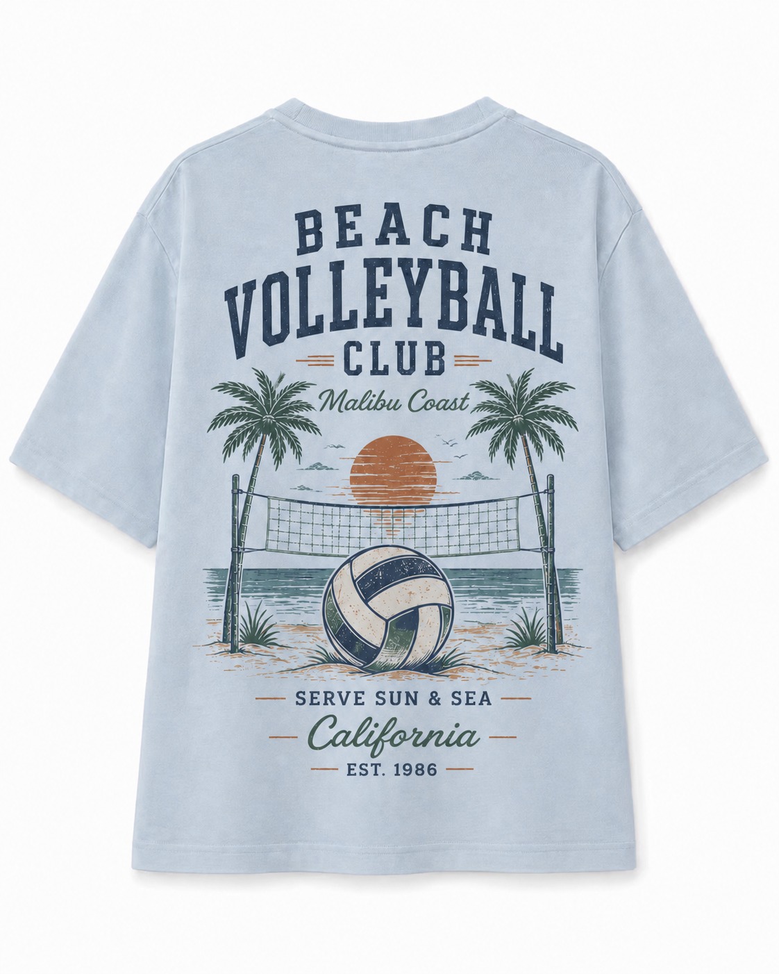 Beach Volleyball Club V-Neck Tee