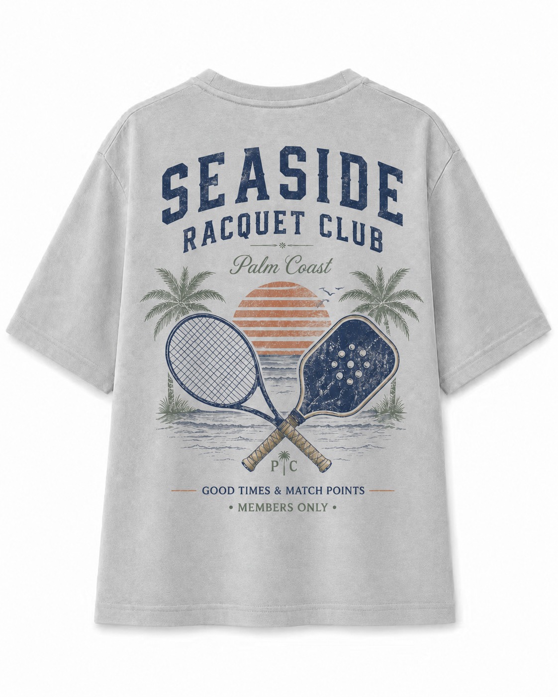 Seaside Racquet Club V-Neck Tee