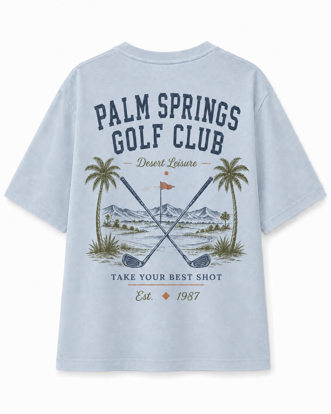 Palm Springs Golf V-Neck Tee