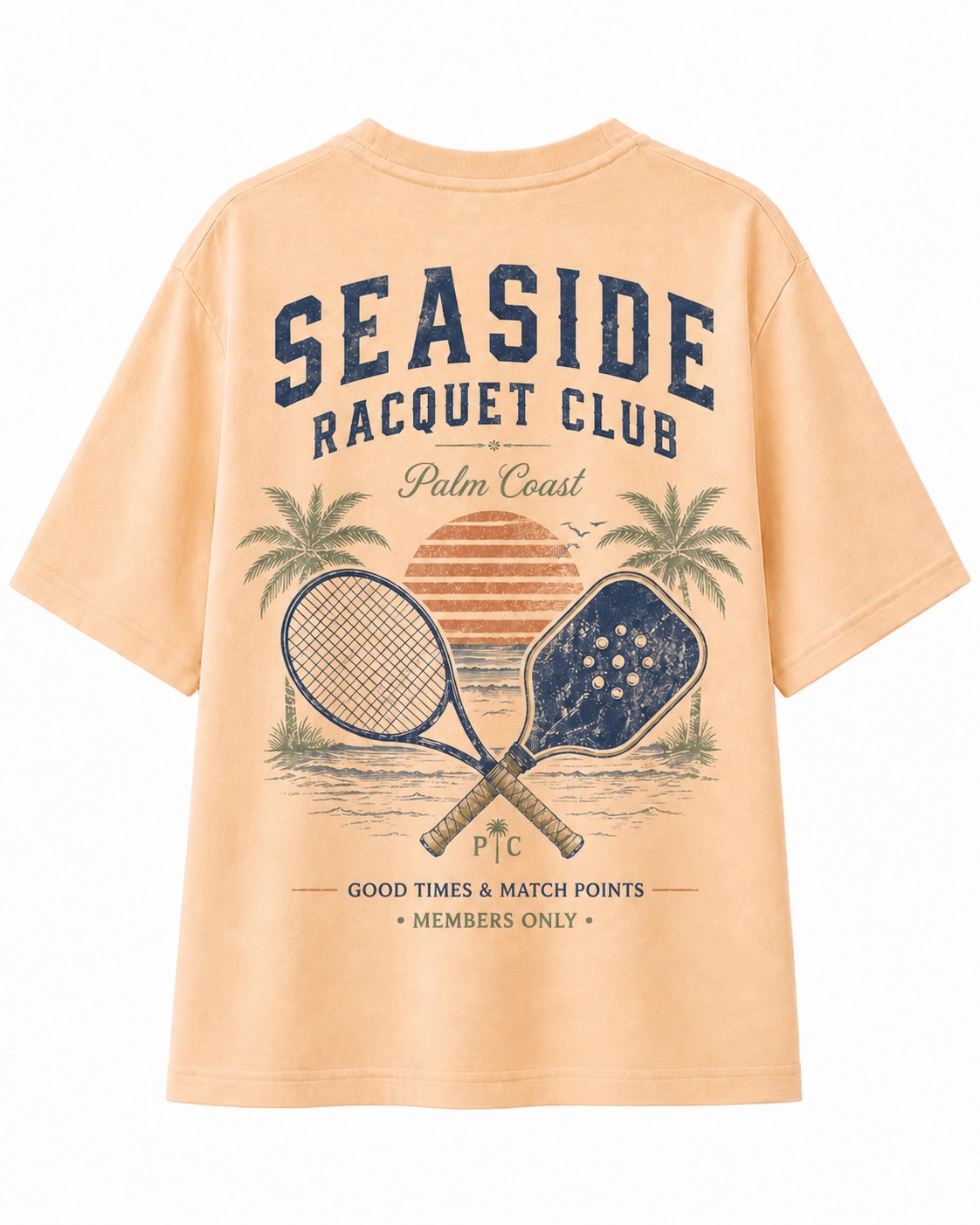 Seaside Racquet Club V-Neck Tee