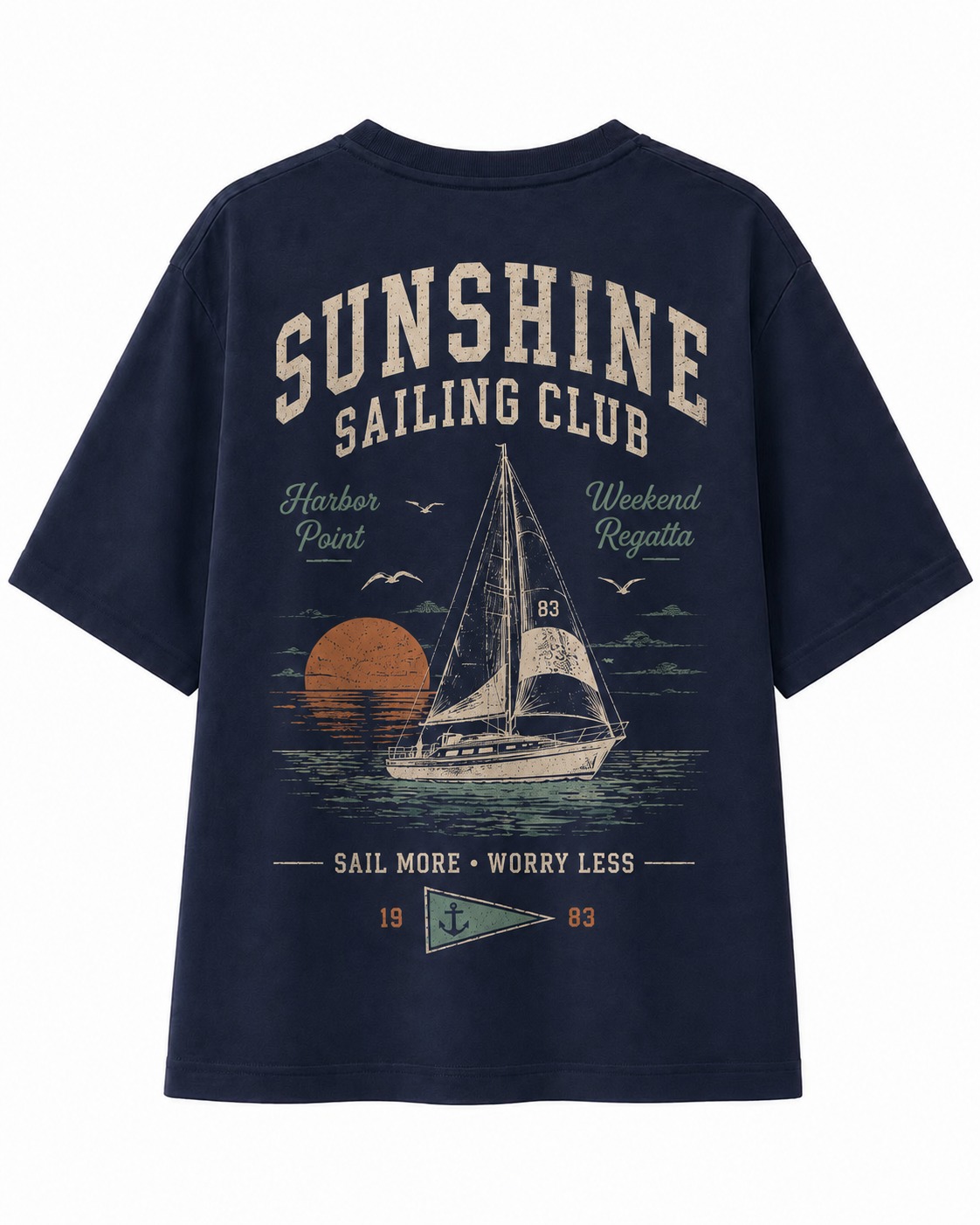 Sunshine Sailing Club V-Neck Tee