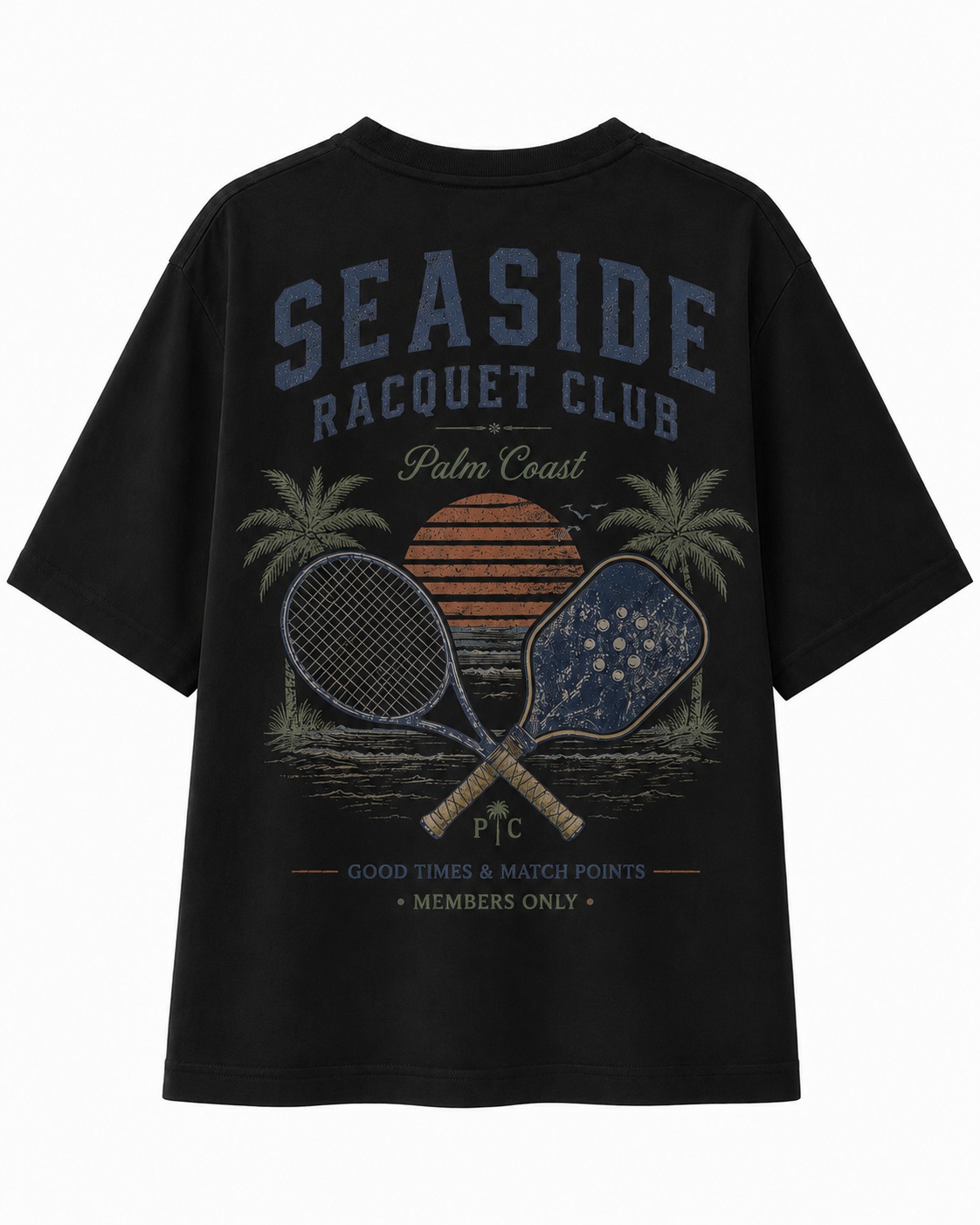 Seaside Racquet Club V-Neck Tee