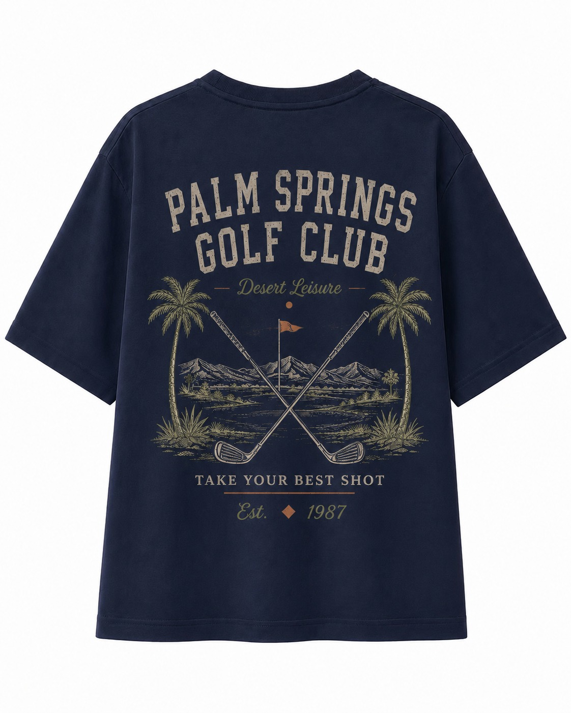 Palm Springs Golf V-Neck Tee