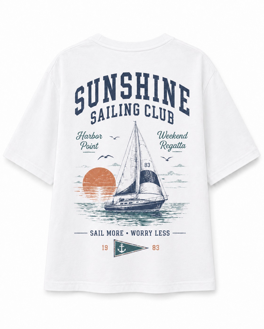 Sunshine Sailing Club V-Neck Tee