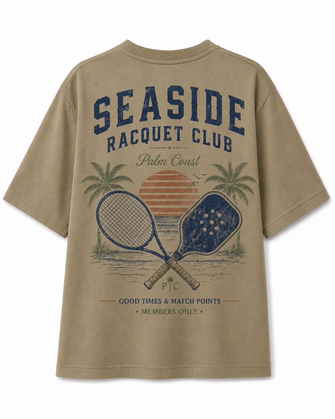 Seaside Racquet Club V-Neck Tee