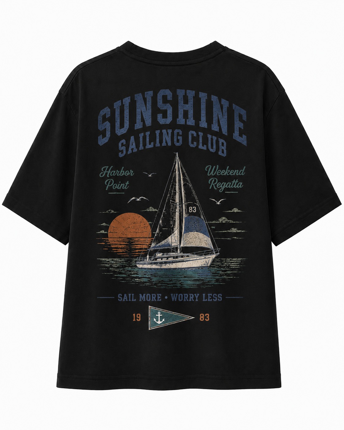 Sunshine Sailing Club V-Neck Tee