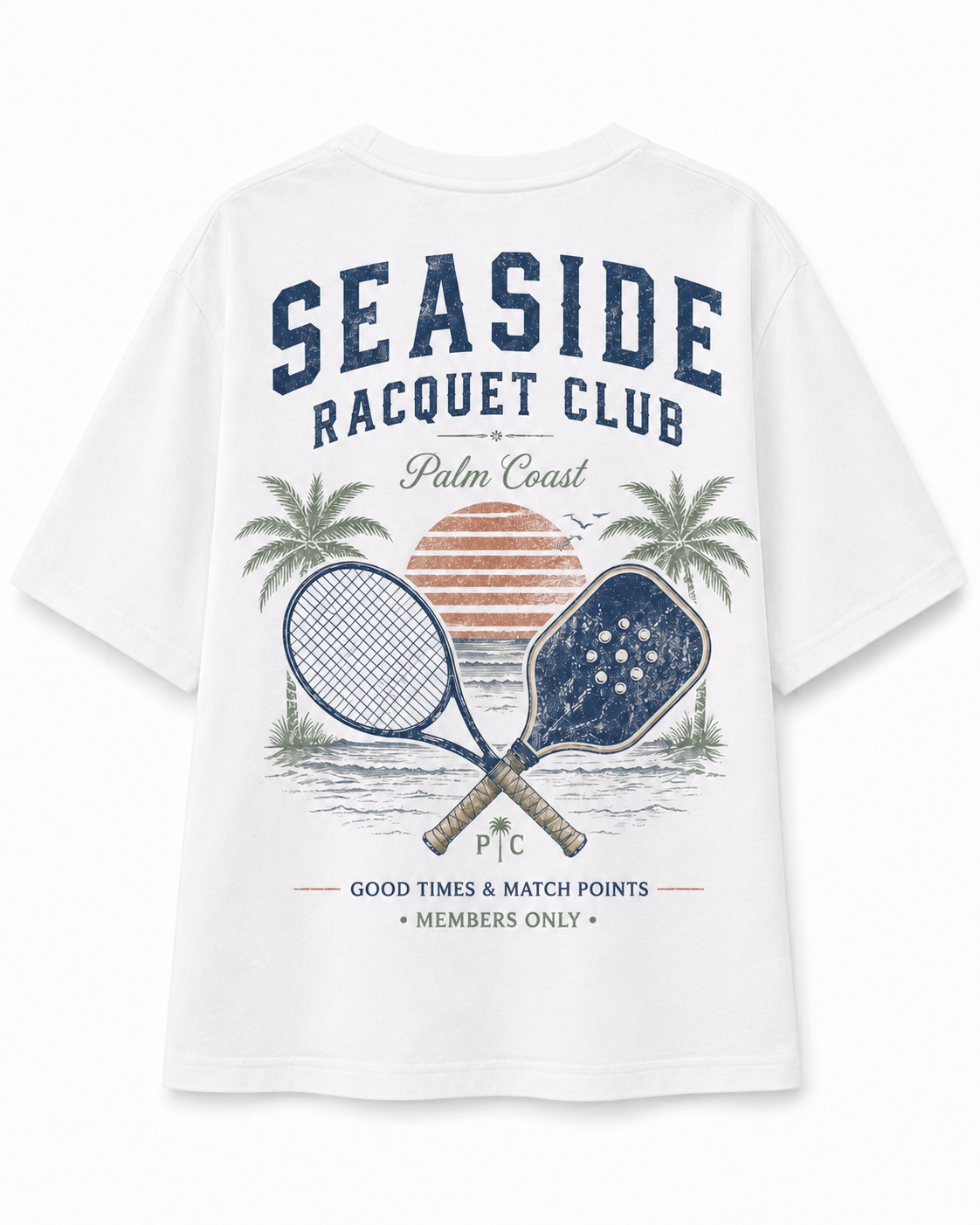 Seaside Racquet Club V-Neck Tee