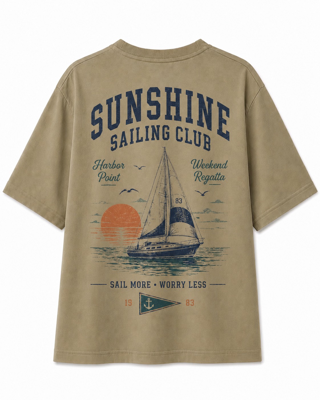 Sunshine Sailing Club V-Neck Tee