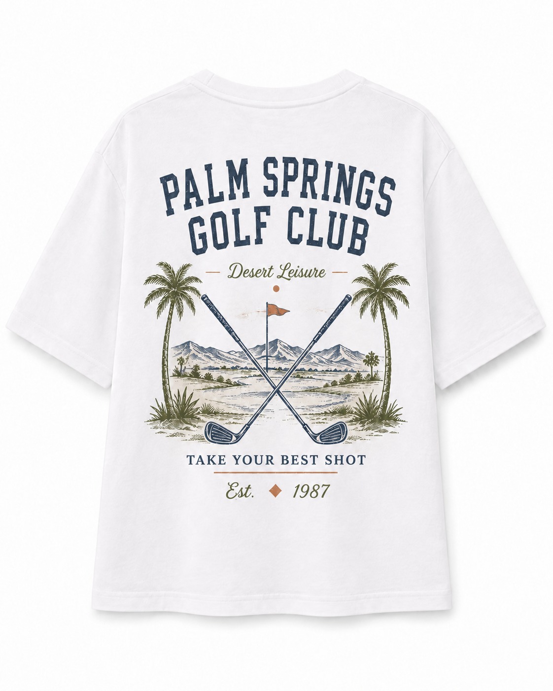 Palm Springs Golf V-Neck Tee