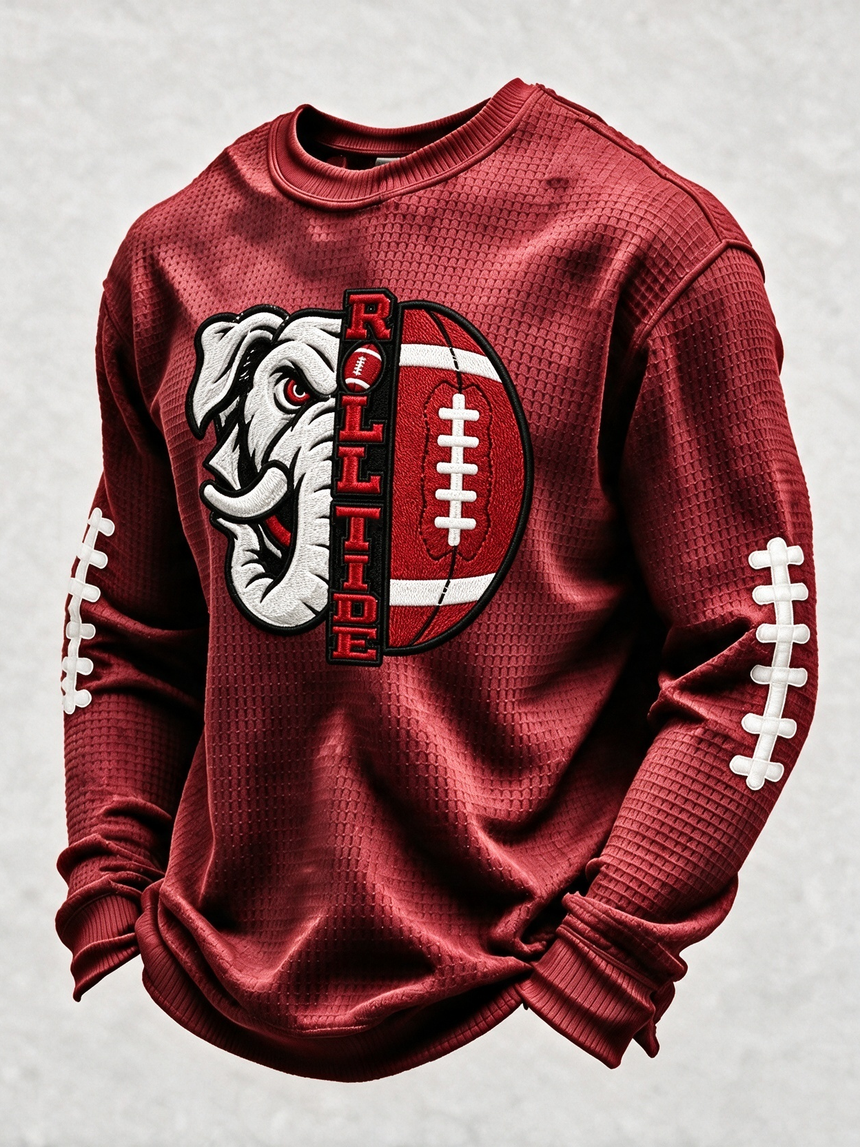 Men'S Football  Printed Waffle T-Shirt