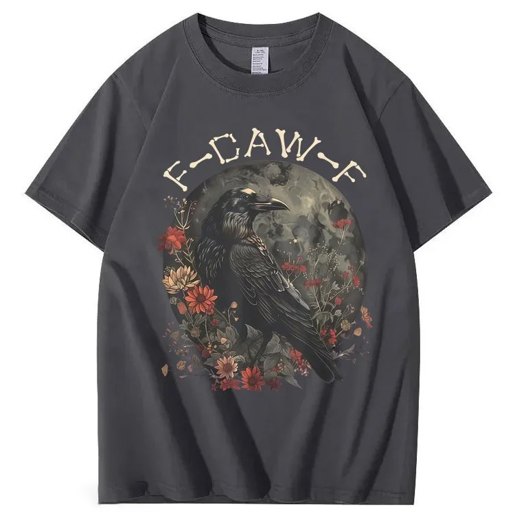 F-Caw-F Crow Raven 100% Cotton T-Shirt